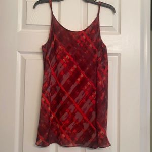 CAbi red/multi-colored tank/cami